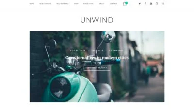 Unwind 一款免费的WordPress博客主题